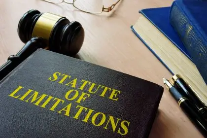 statute of limitations book representing deadlines that can impact injury claims