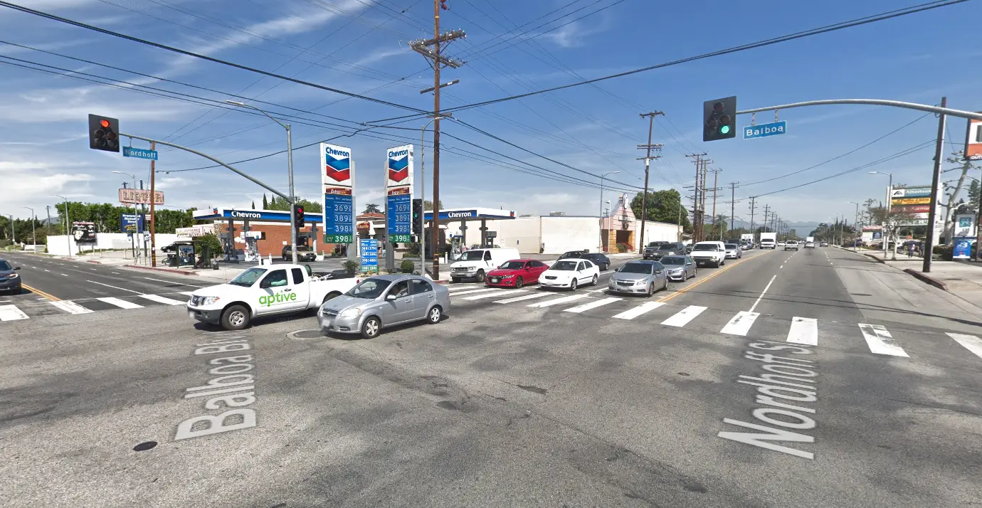 Balboa Boulevard and Nordhoff Street