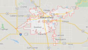 Bakersfield Map