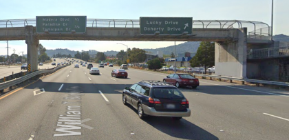 Highway 101 near Lucky Drive