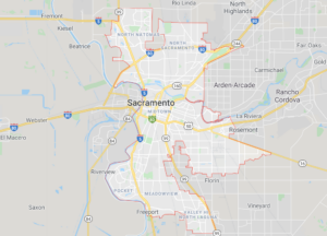 Map of Sacramento