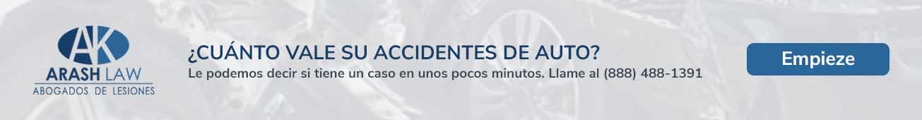 ¿CUÁNTO VALE SU ACCIDENTES DE AUTO?