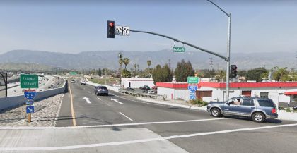 northbound 215 Freeway at Baseline Street