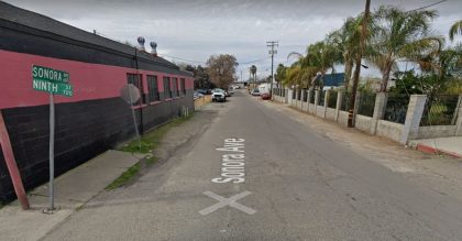 Motorcycle Accident in the intersection of 9th Street and Sonora Avenue