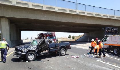 [08-04-2020] Riverside County, CA - One Person Injured After a Truck Roll-Over Crash in Murrieta