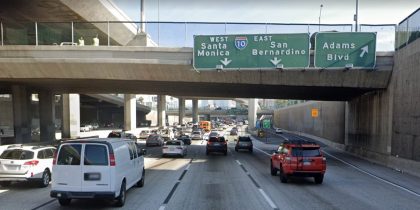 [08-12-2020] Los Angeles, CA - Injuries Reported After a Multi-Vehicle Crash on 110 Freeway