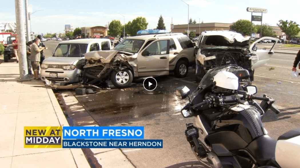 Multiple vehicles involved in an accident in Blackstone near Herndon