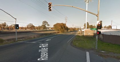 pedestrian sacramento killed hit run accident roseville road ca intersection unidentified struck driver early