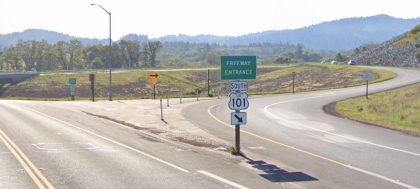 Highway 101 in Willits