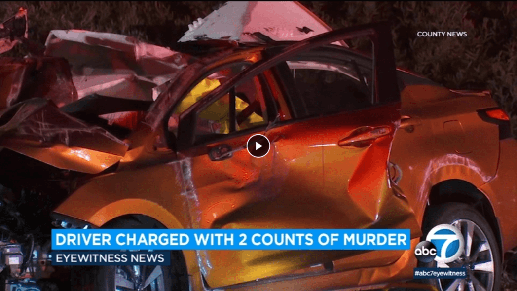 Driver charged with 2 counts of murder