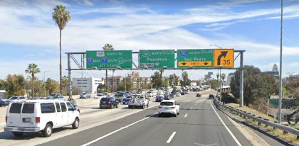 [02-02-2021] Los Angeles, CA - Motorcycle Crash on Northbound 101 Injures One Officer