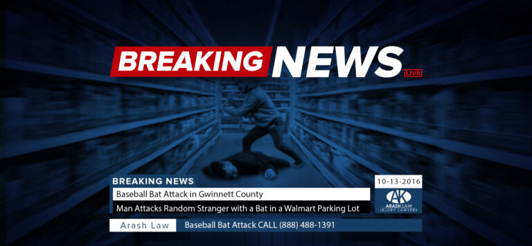 Gwinnett County, GA - Man Attacks Random Stranger with a Bat in a Walmart Parking Lot