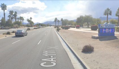 [09-02-2021] One Person Hurt After a Two-Vehicle Crash in Palm Springs