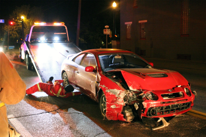 A car from a fatal DUI accident