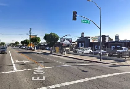 A fiery collision in East Los Angeles killed three people early Friday
