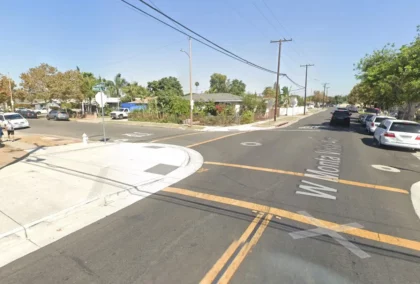 Five people were hurt following a multi-vehicle crash in Santa Ana