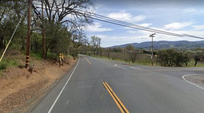 [05-08-2022] Napa County, CA - Two People Injured in DUI Crash Near Calistoga