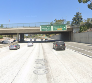 [08-11-2022] Los Angeles County, CA - Two-Vehicle Collision Involving SUV Flies Off into Building on 134 Freeway