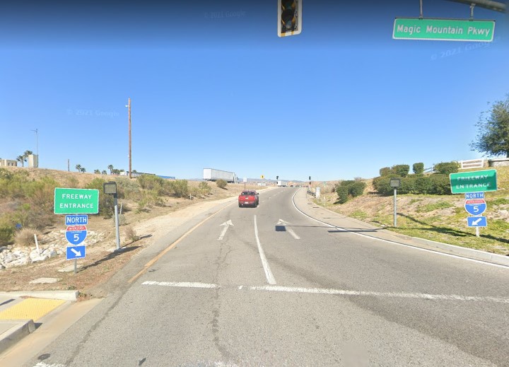 [09-21-2022] Two-Vehicle Collision Resulted in Heavy Traffic on Magic Mountain Parkway