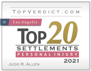 Los Angeles Top 20 Settlements - Personal Injury 2021