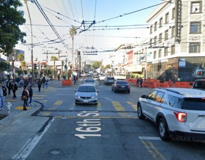 [04-20-2023] Motorist Possibly Injured After Car Flips on 16th and Mission