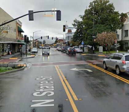 [06-01-2023] Male Passenger Injured After MTA Bus Collides with Pickup Truck in Downtown Ukiah