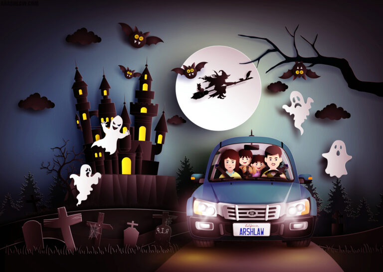 Una Guía de Seguridad de Halloween Para Conductores Y Peatones de Truco O Trato