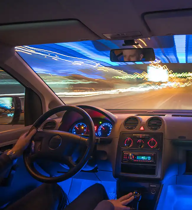 speeding car causing car accident in California