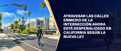 Atravesar Las Calles Enmedio De La Intersección Ahora Está Despenalizado En California Según La Nueva Ley
