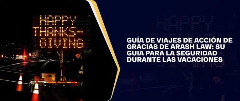 Guía De Viajes De Acción De Gracias De Arash Law- Su Guia Para La Seguridad Durante Las Vacaciones