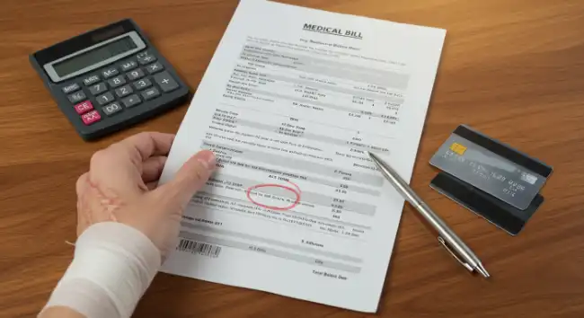 Medical bill after being hospitalized by Burn Injury in San Diego