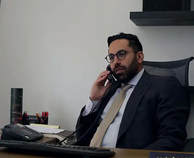 AK Lawyer on the phone with a car accident victim from Mendocino County