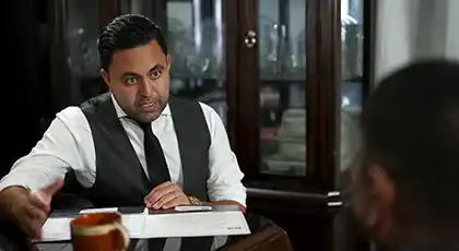 AK lawyer speaking to a car accident victim