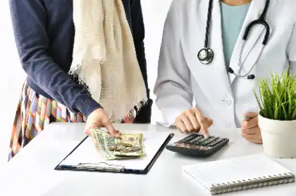 Patient paying for medical care