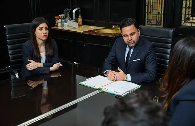 Inyo County car accident lawyers in a client consultation meeting