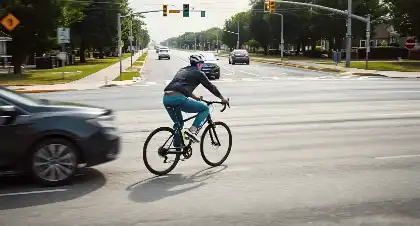 Una Bicicleta Que Ignora Las Señales De Tráfico Puede Provocar Accidentes De Bicicleta