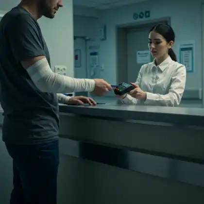 injured car accident victim paying his medical bills