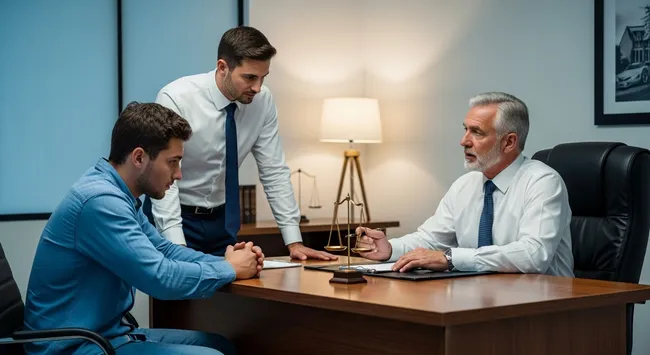Car accident victim consulting an attorney in Concord