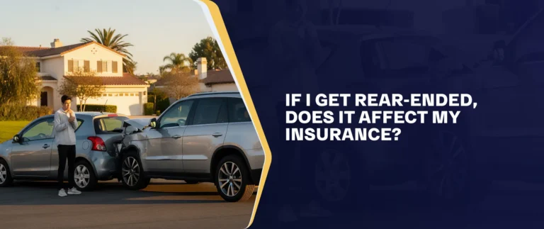 If I Get Rear-Ended, Does It Affect My Insurance