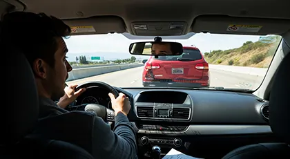 Rear-end crash risk due to sudden stop on highway
