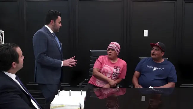 AK lawyers are discussing with the client involved in a car accident in El Monte
