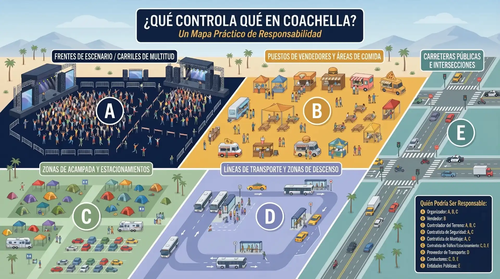 Un mapa de responsabilidad práctica de Coachella