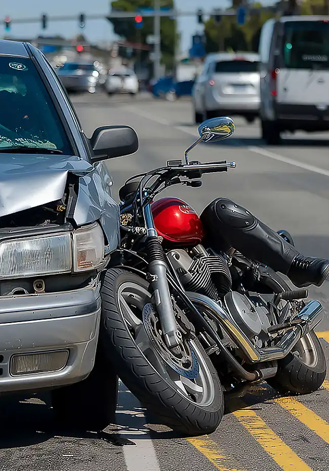 common type of motorcycle accident in California