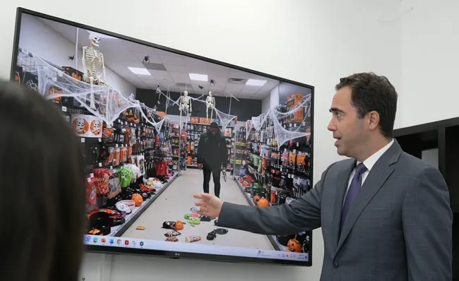 AK lawyer discussing the Spirit Halloween accidents