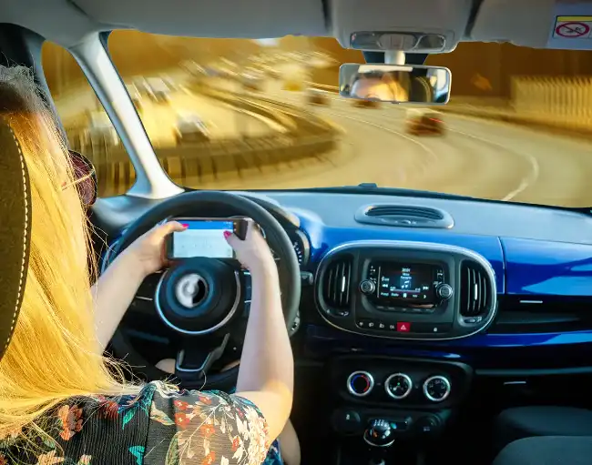 Car accident risks with over speeding