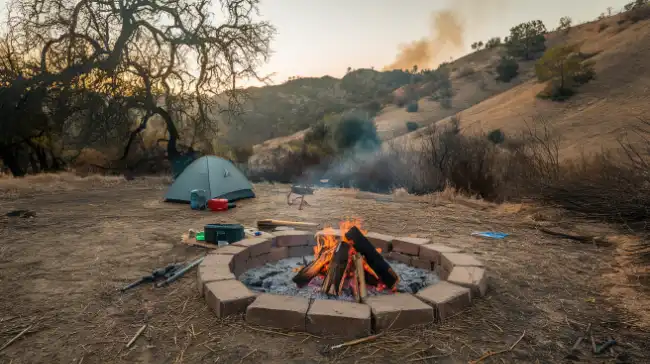 Human negligence about campfires causes wildfires