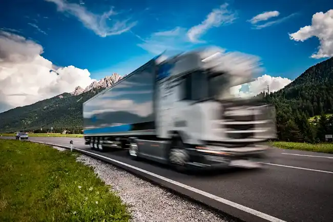 Over speeding truck have accident risks