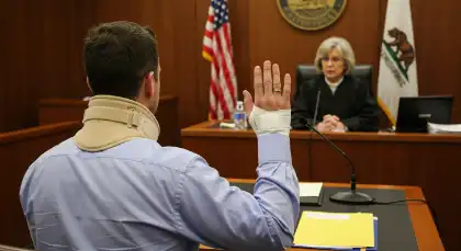 Personal injury victim representing themselves in court.