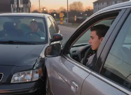 Teen driver involved in car accident collision