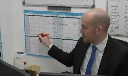 Attorney marking critical filing deadlines to protect a California personal-injury claim